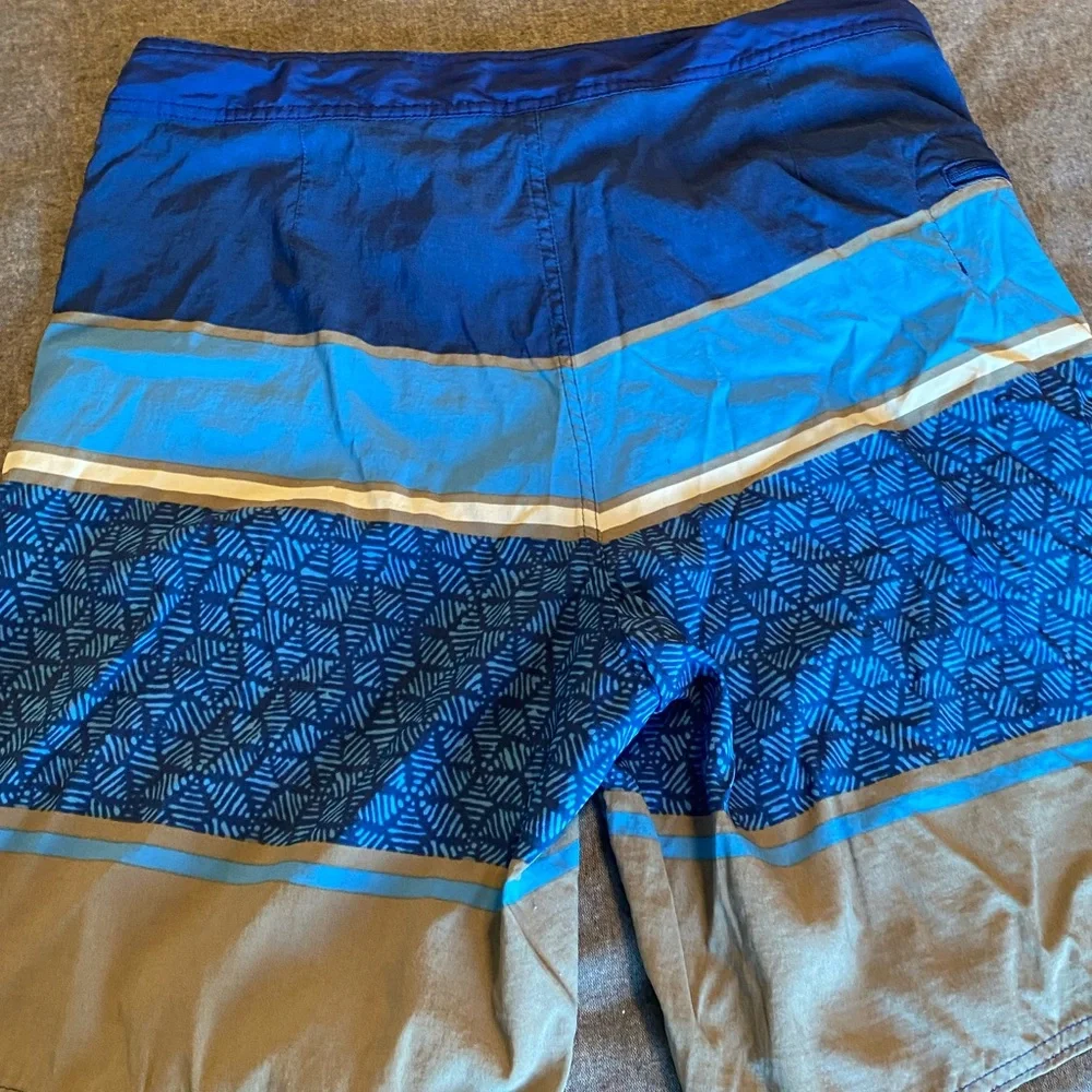 Patagonia Wavefarer Men’s Blue Swim Trunks Board‎ Shorts Size 34